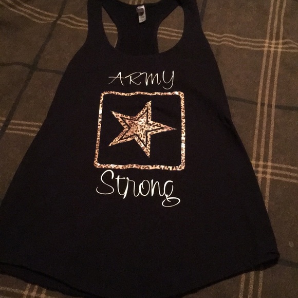 Tops - NWOT ARMY STRONG TANK TOP